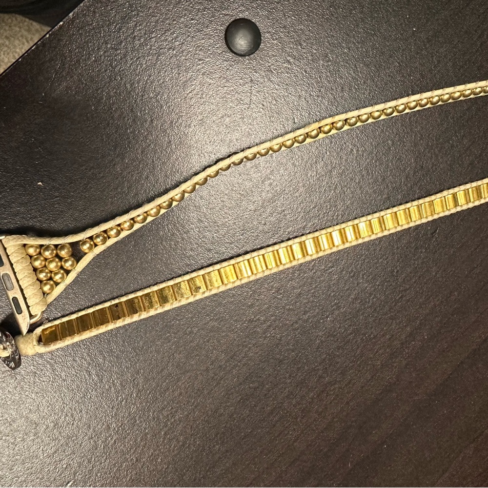 Victoria Emerson 💛Gold Beaded Women's Apple Watch Band